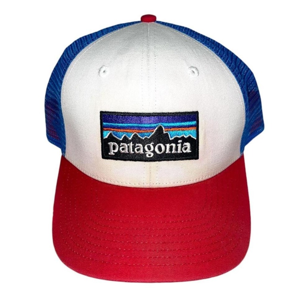Patagonia Snapback Hat Trucker Spell Out Horizon Excellent One Size Fits All